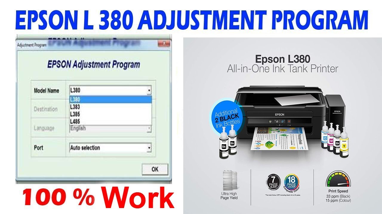 download epson l380 adjprog